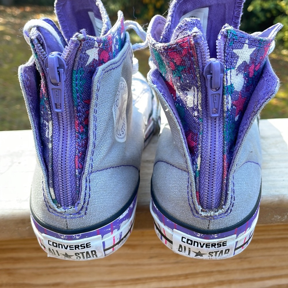 Converse "Dripping Paint" Sneakers Size Junior 5 - Picture 5 of 13